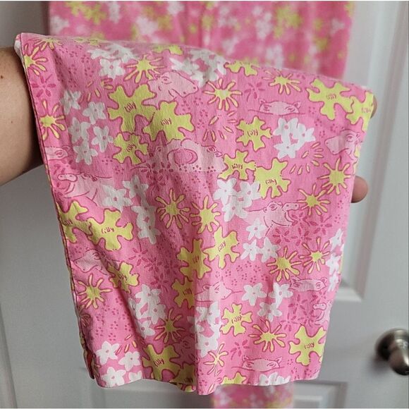 VINTAGE LILLY PULITZER Hippo Print Pants - Picture 6 of 13
